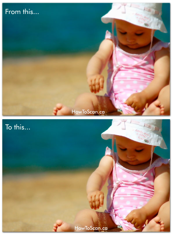 fix blurry photo scans in photoshop so they look sharper